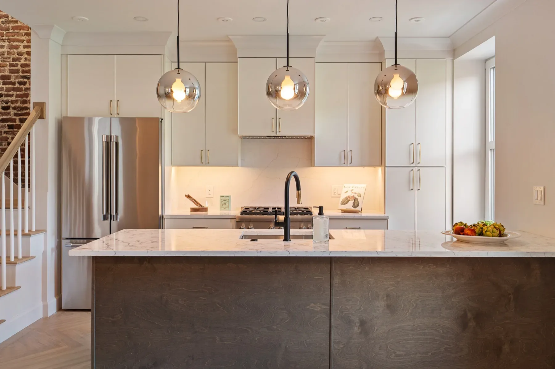 Finished kitchen at 75 Lubec Street in East Boston